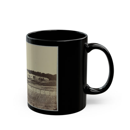 Barracks At Fort Carroll (U.S. Civil War) Black Coffee Mug-The Sticker Space