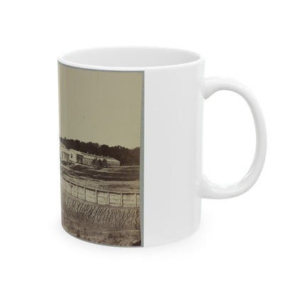 Barracks At Fort Carroll (U.S. Civil War) White Coffee Mug-The Sticker Space