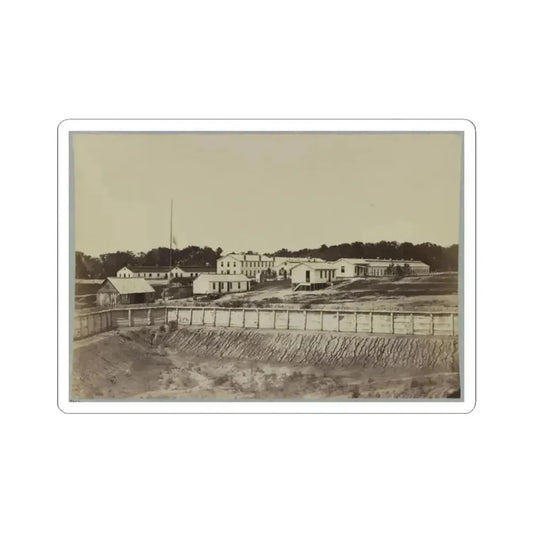 Barracks at Fort Carroll (U.S. Civil War) STICKER Vinyl Kiss-Cut Decal 2 Inch White - The Sticker Space