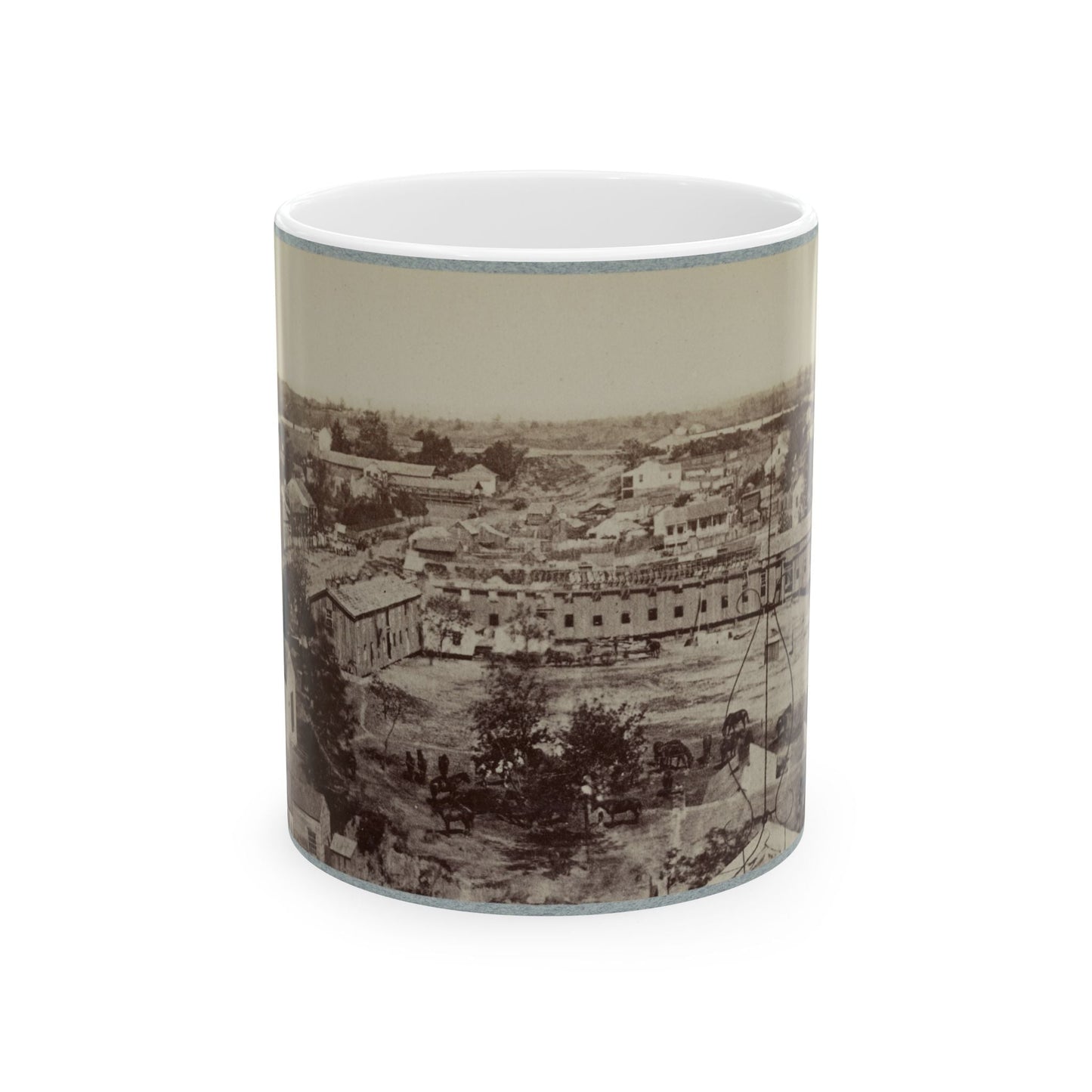 Barracks Of 124th Ill. Infantry, Vicksburg, Miss. (U.S. Civil War) White Coffee Mug