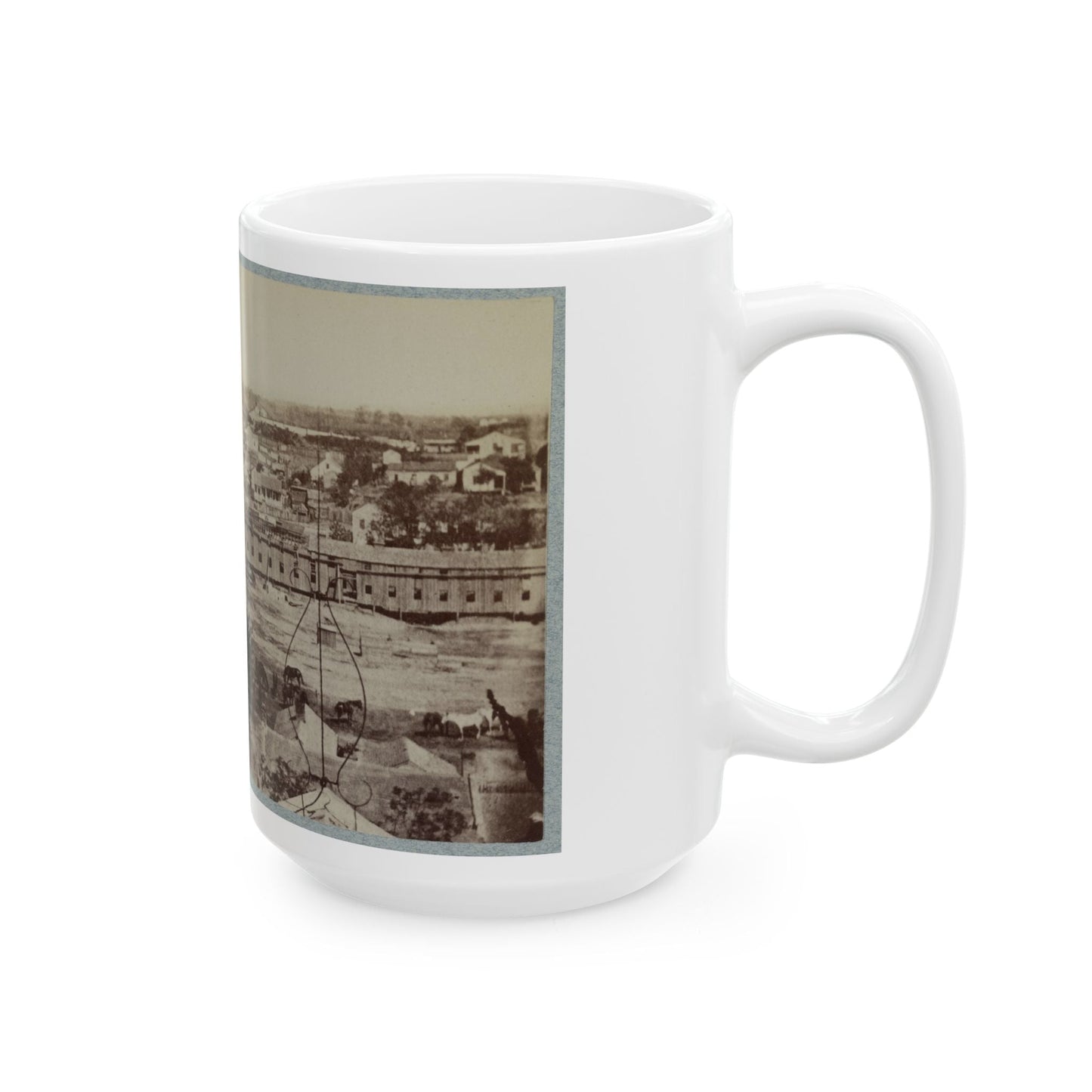 Barracks Of 124th Ill. Infantry, Vicksburg, Miss. (U.S. Civil War) White Coffee Mug