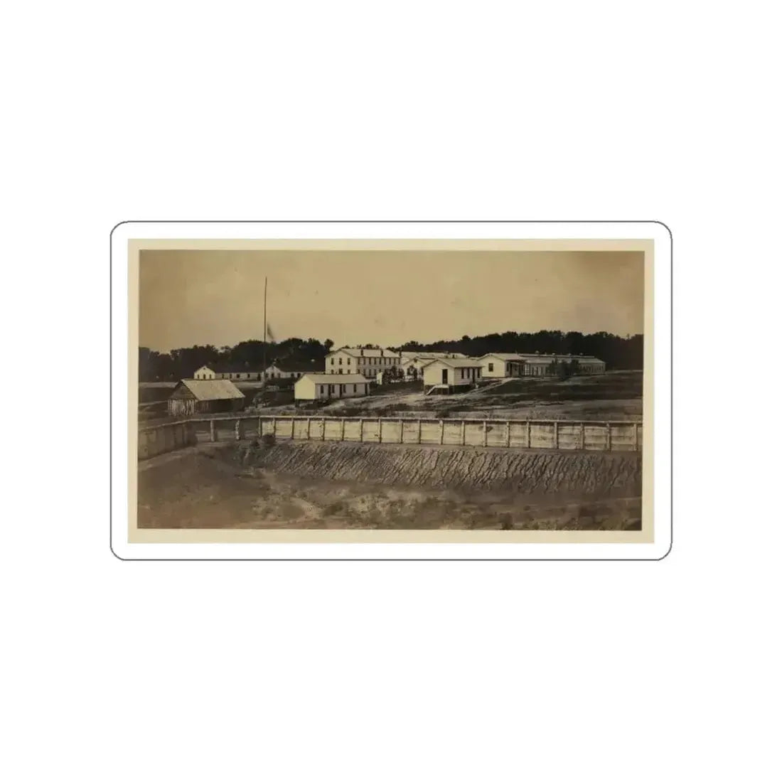 Barracks Of Ft. Carroll, Wash., D.C. (U.S. Civil War) STICKER Vinyl Die-Cut Decal - The Sticker Space