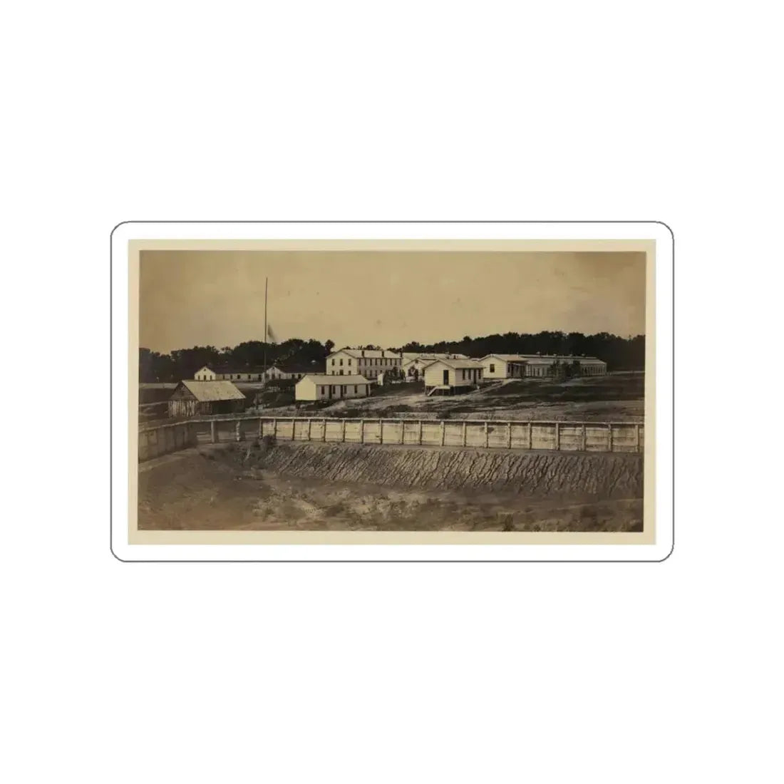 Barracks Of Ft. Carroll, Wash., D.C. (U.S. Civil War) STICKER Vinyl Die-Cut Decal White Die-Cut 6 Inch - The Sticker Space