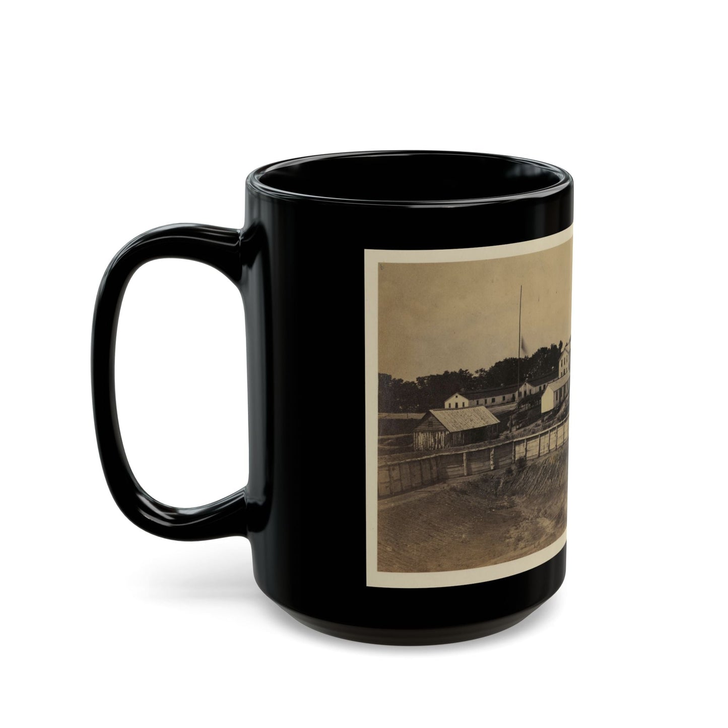 Barracks Of Ft. Carroll, Wash., D.C. (U.S. Civil War) Black Coffee Mug