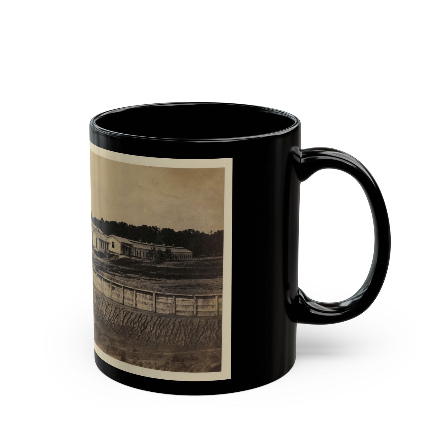 Barracks Of Ft. Carroll, Wash., D.C. (U.S. Civil War) Black Coffee Mug