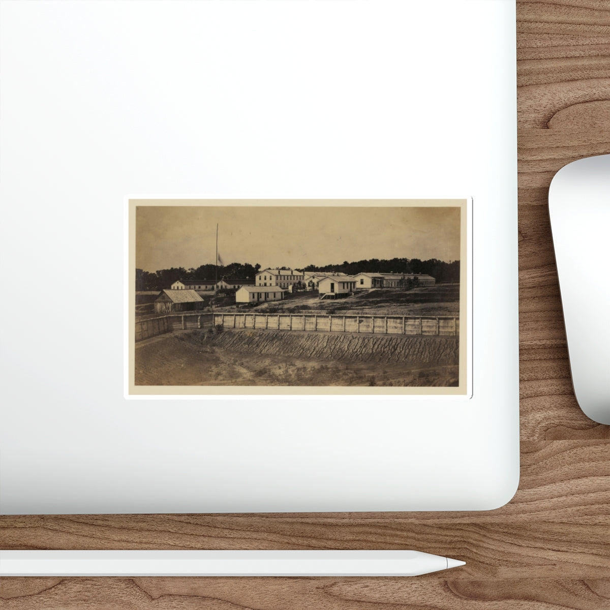 Barracks Of Ft. Carroll, Wash., D.C. (U.S. Civil War) STICKER Vinyl Die-Cut Decal-The Sticker Space