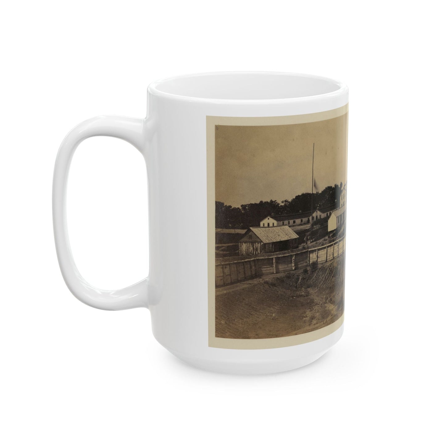 Barracks Of Ft. Carroll, Wash., D.C. (U.S. Civil War) White Coffee Mug