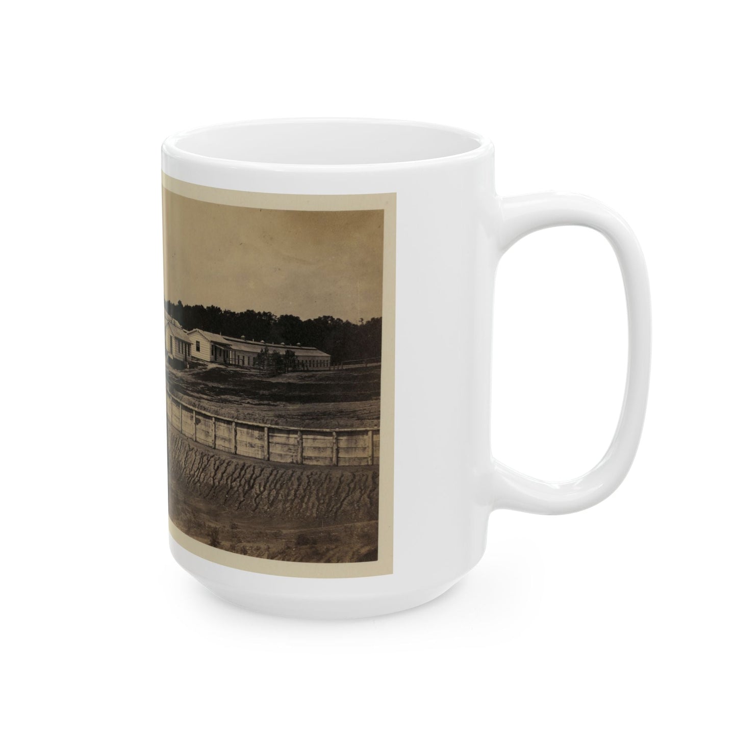 Barracks Of Ft. Carroll, Wash., D.C. (U.S. Civil War) White Coffee Mug