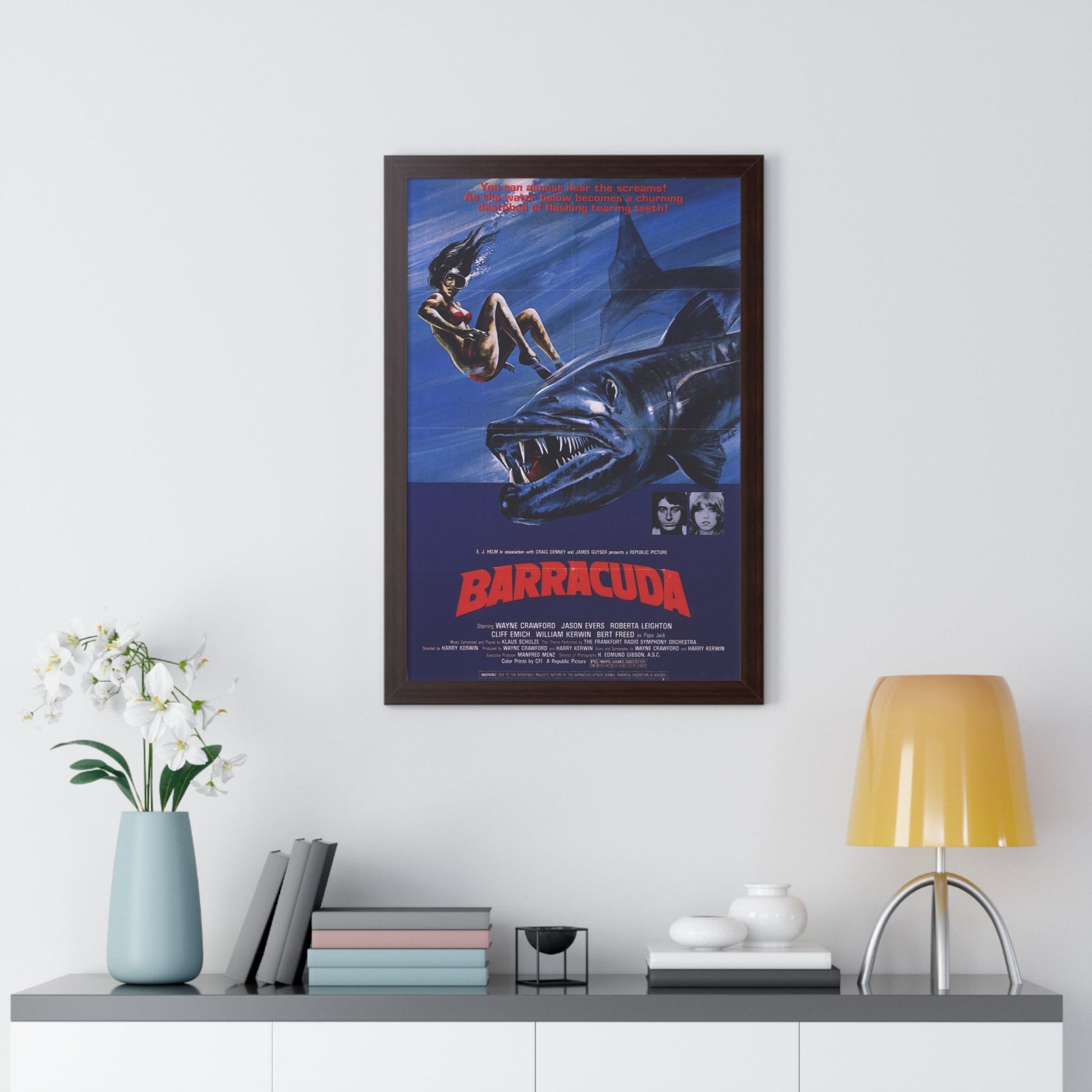 BARRACUDA (2) 1978 - Framed Movie Poster-The Sticker Space