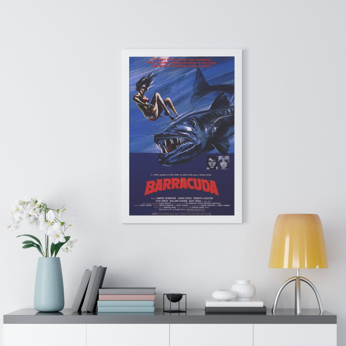 BARRACUDA (2) 1978 - Framed Movie Poster-The Sticker Space