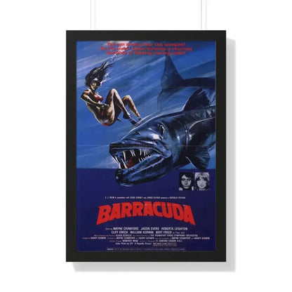 BARRACUDA (2) 1978 - Framed Movie Poster 20" x 30" Black - The Sticker Space
