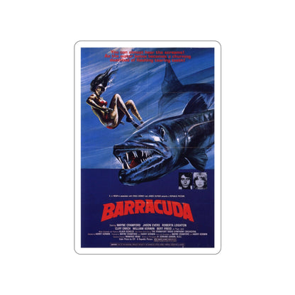 BARRACUDA (2) 1978 Movie Poster STICKER Vinyl Die-Cut Decal-3 Inch-The Sticker Space