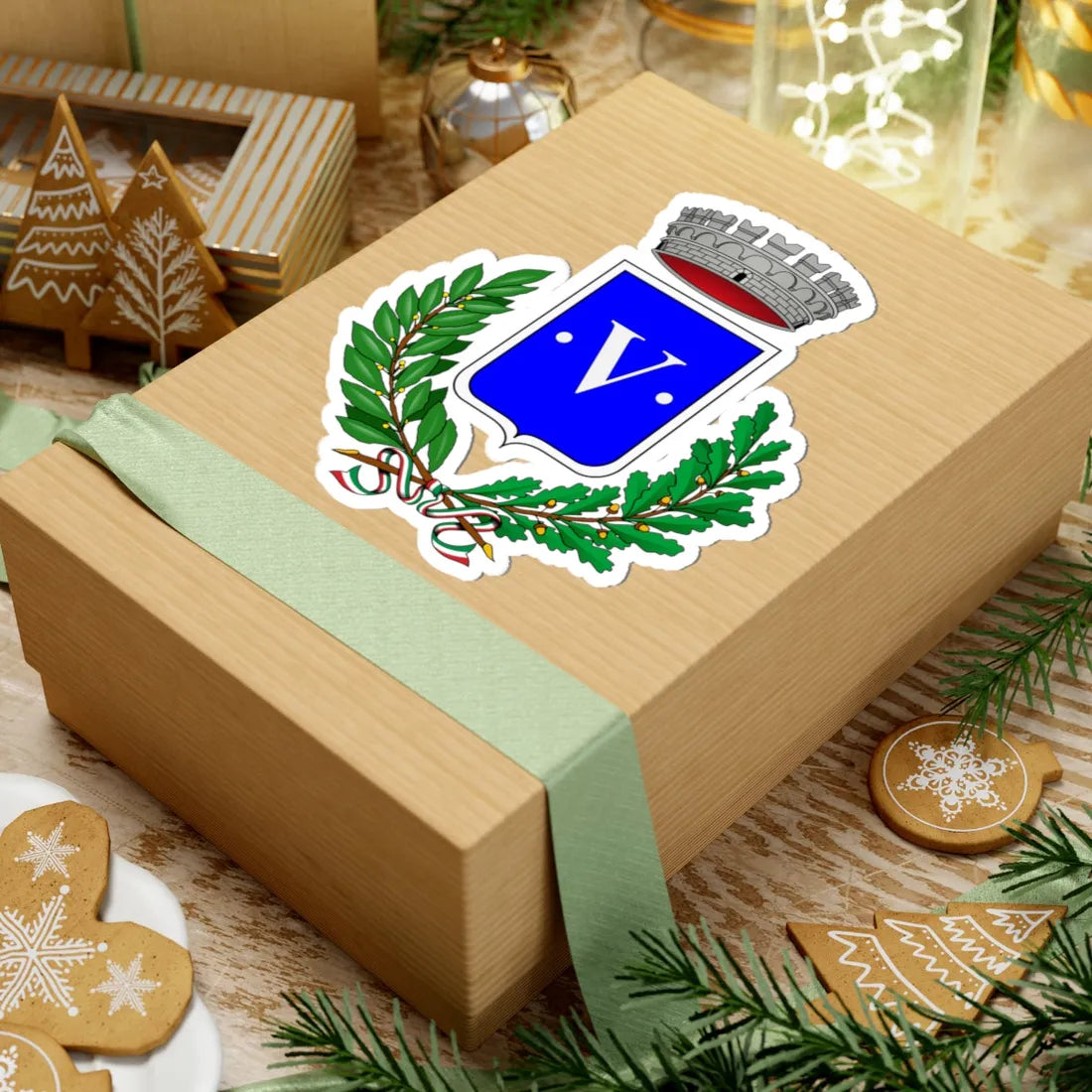 Barrea-Stemma (Italy) (Coat of Arms) STICKER Vinyl Kiss-Cut Decal - The Sticker Space