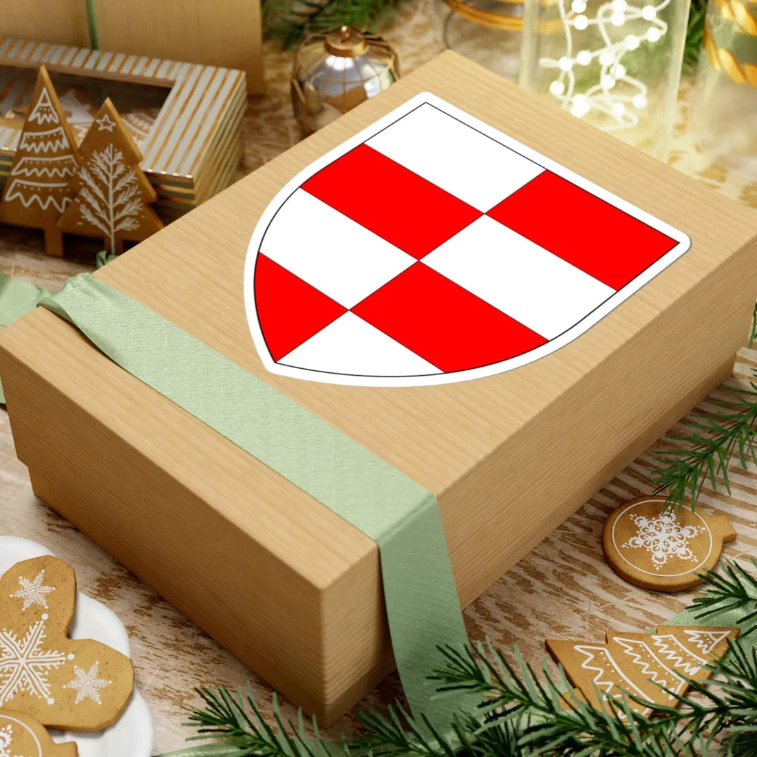 Barrett of Bellhouse Aveley Essex Arms (England) (Coat of Arms) STICKER Vinyl Kiss-Cut Decal - The Sticker Space