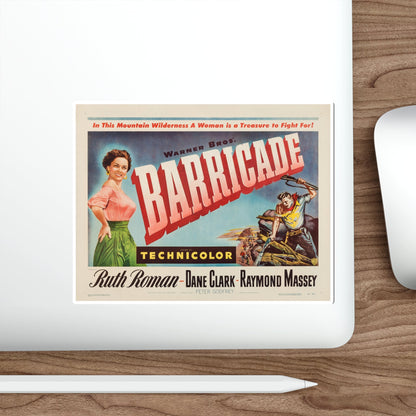 Barricade 1950 Movie Poster STICKER Vinyl Die-Cut Decal-The Sticker Space