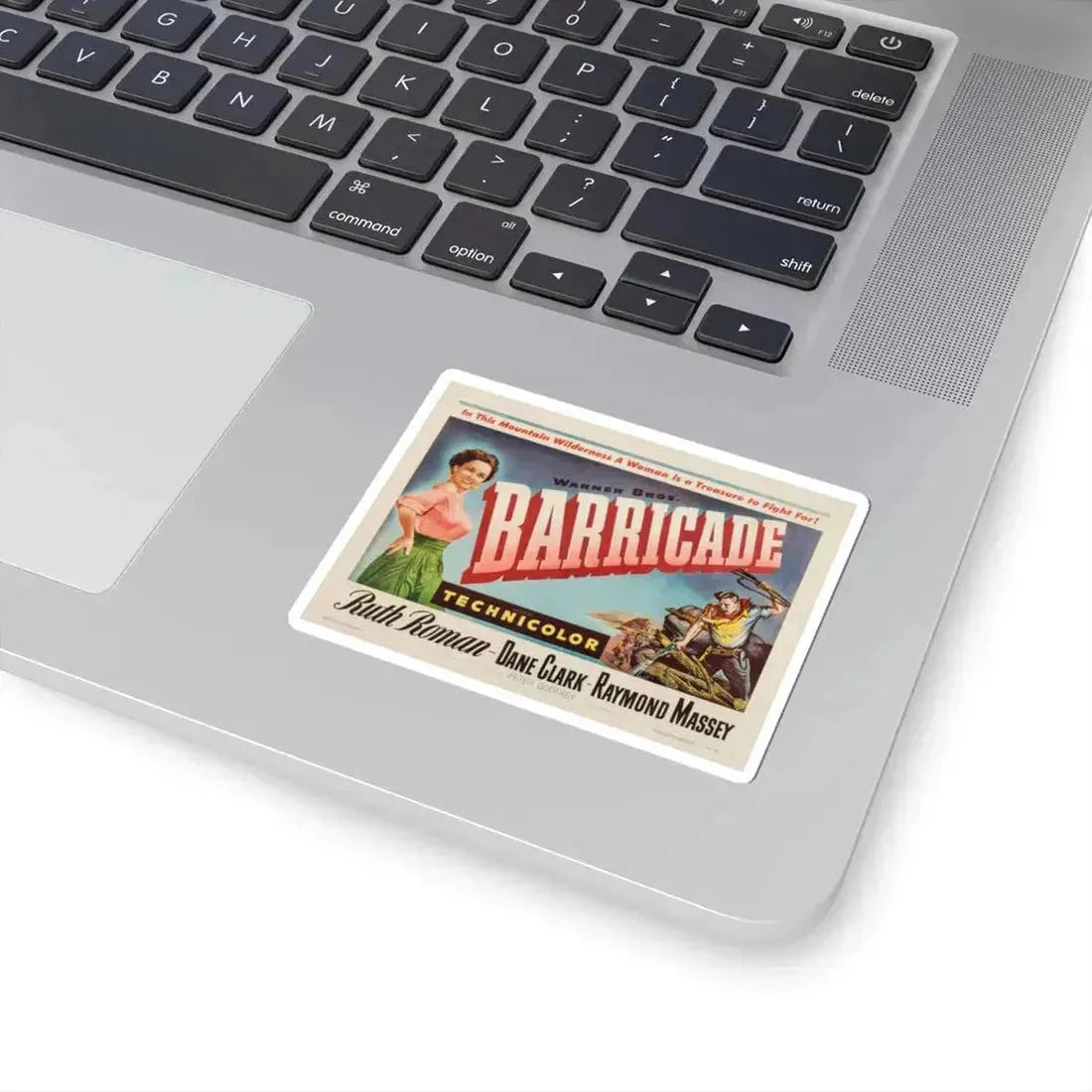 Barricade 1950 Movie Poster - STICKER Vinyl Kiss-Cut Decal - The Sticker Space