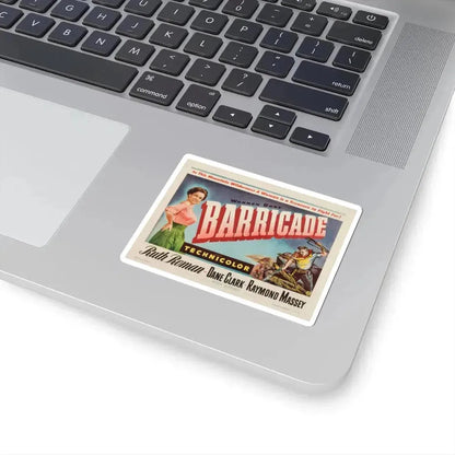 Barricade 1950 Movie Poster - STICKER Vinyl Kiss-Cut Decal - The Sticker Space