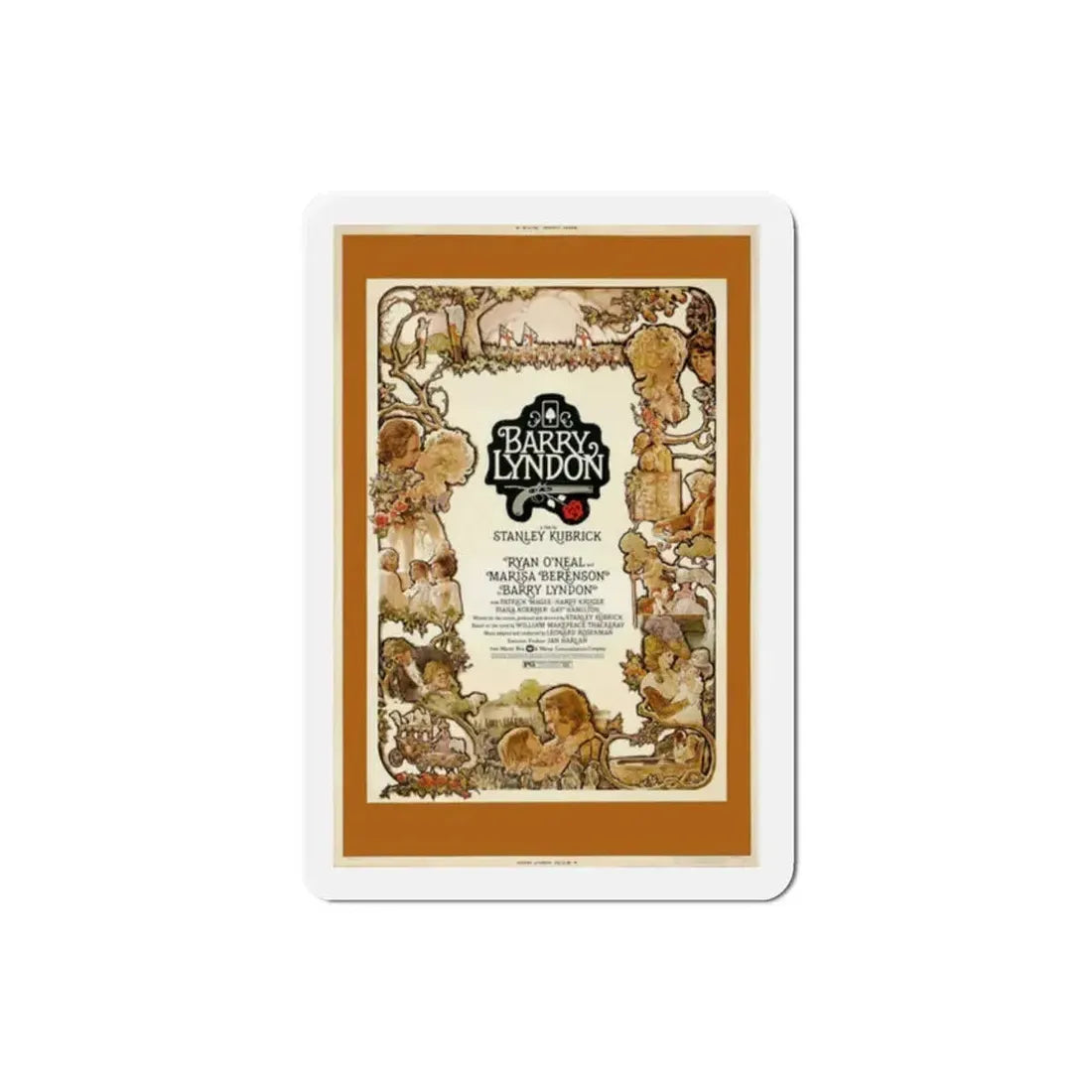 Barry Lyndon 1975 Movie Poster Refrigerator Magnet 2 Inch - The Sticker Space