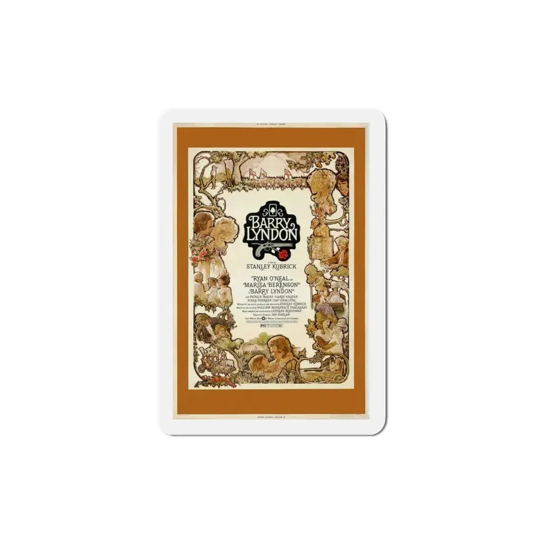 Barry Lyndon 1975 Movie Poster Refrigerator Magnet 4 Inch - The Sticker Space