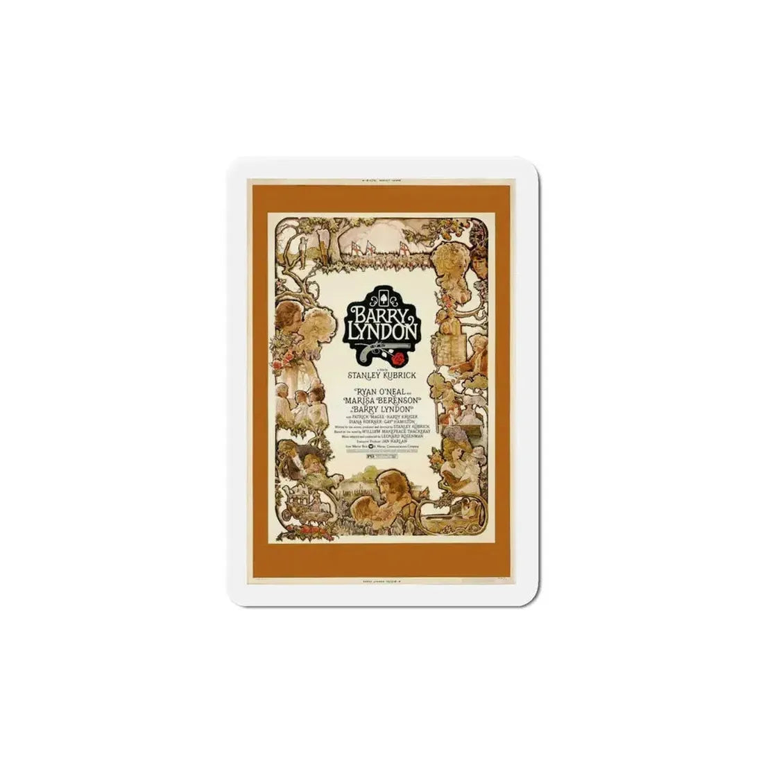 Barry Lyndon 1975 Movie Poster Refrigerator Magnet 6 Inch - The Sticker Space