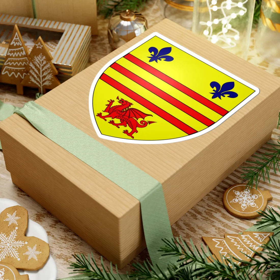 Barry Town Council Shield (United Kingdom) (Coat of Arms) STICKER Vinyl Kiss-Cut Decal - The Sticker Space