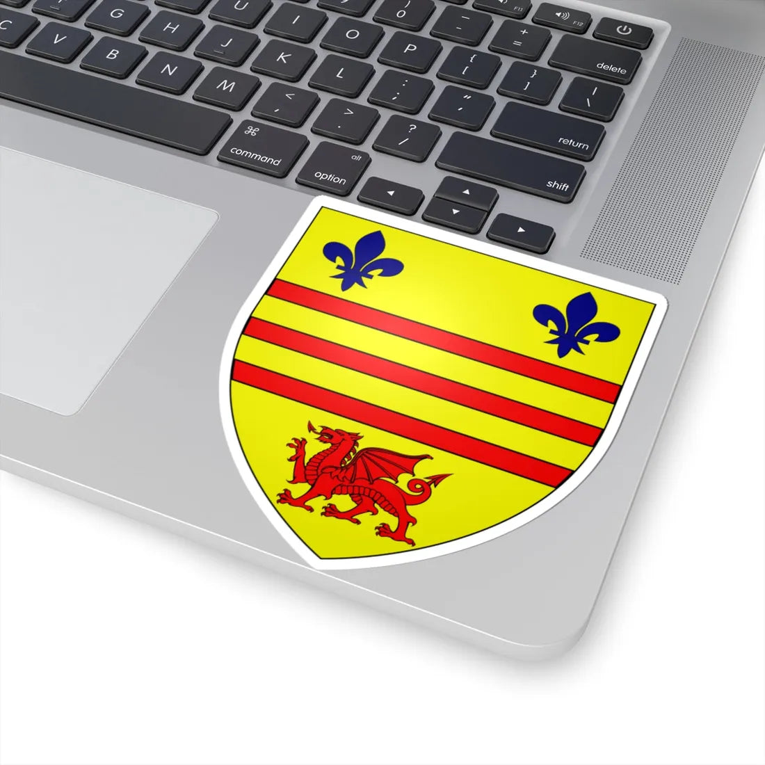 Barry Town Council Shield (United Kingdom) (Coat of Arms) STICKER Vinyl Kiss-Cut Decal - The Sticker Space