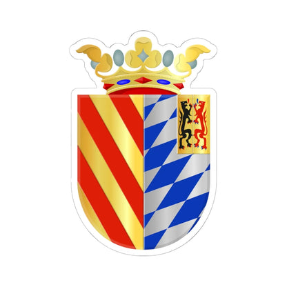 Barsingerhorn 3 wapen (Netherlands) (Coat of Arms) STICKER Vinyl Kiss-Cut Decal 6 Inch White - The Sticker Space