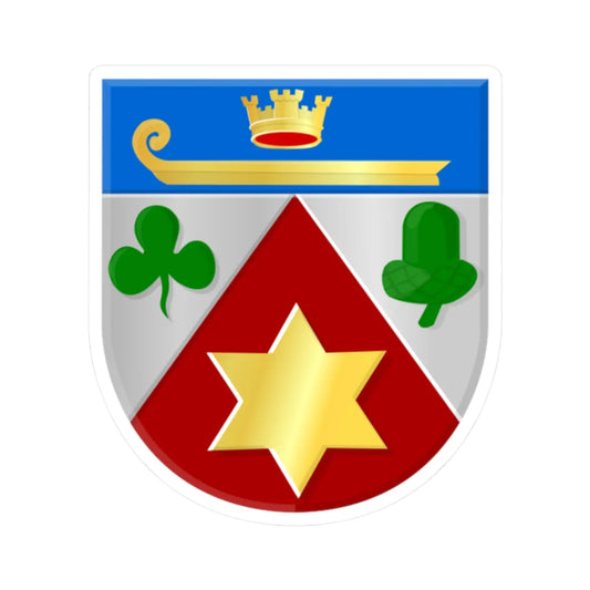 Bartlehiem wapen (Netherlands) (Coat of Arms) STICKER Vinyl Kiss-Cut Decal 2 Inch White - The Sticker Space