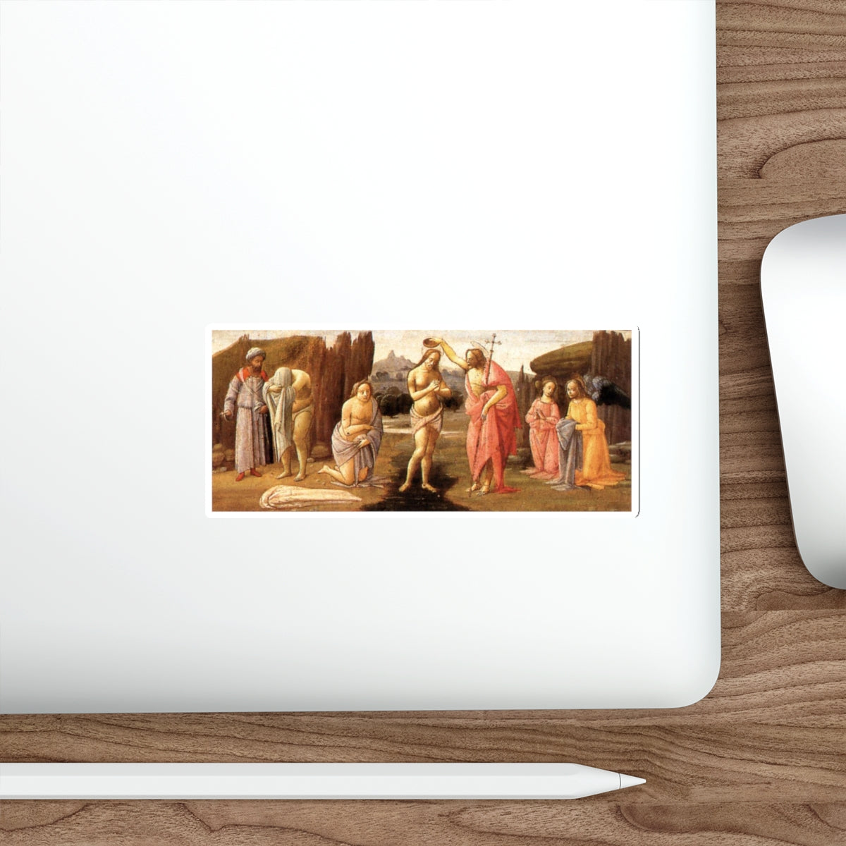 BARTOLOMEO di Giovanni - Baptism of Christ (Artwork) STICKER Vinyl Die-Cut Decal-The Sticker Space