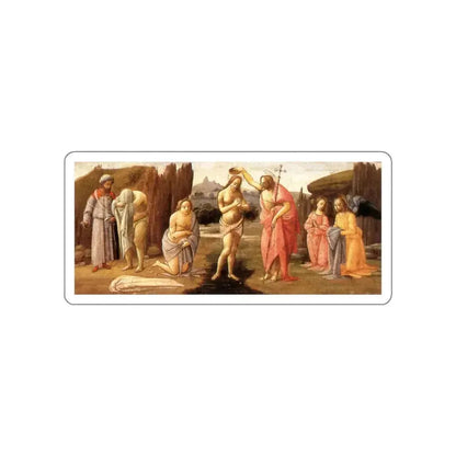 BARTOLOMEO di Giovanni - Baptism of Christ (Artwork) STICKER Vinyl Die-Cut Decal White Die-Cut 3 Inch - The Sticker Space