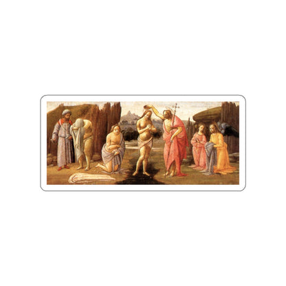 BARTOLOMEO di Giovanni - Baptism of Christ (Artwork) STICKER Vinyl Die-Cut Decal-White-The Sticker Space