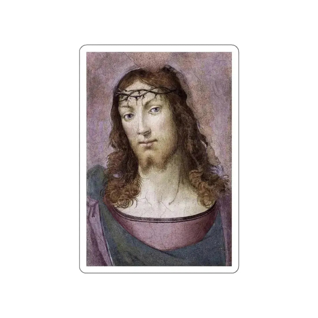 BARTOLOMEO, Fra - Christ Crowned with Thorns (Artwork) STICKER Vinyl Die-Cut Decal White Die-Cut 6 Inch - The Sticker Space