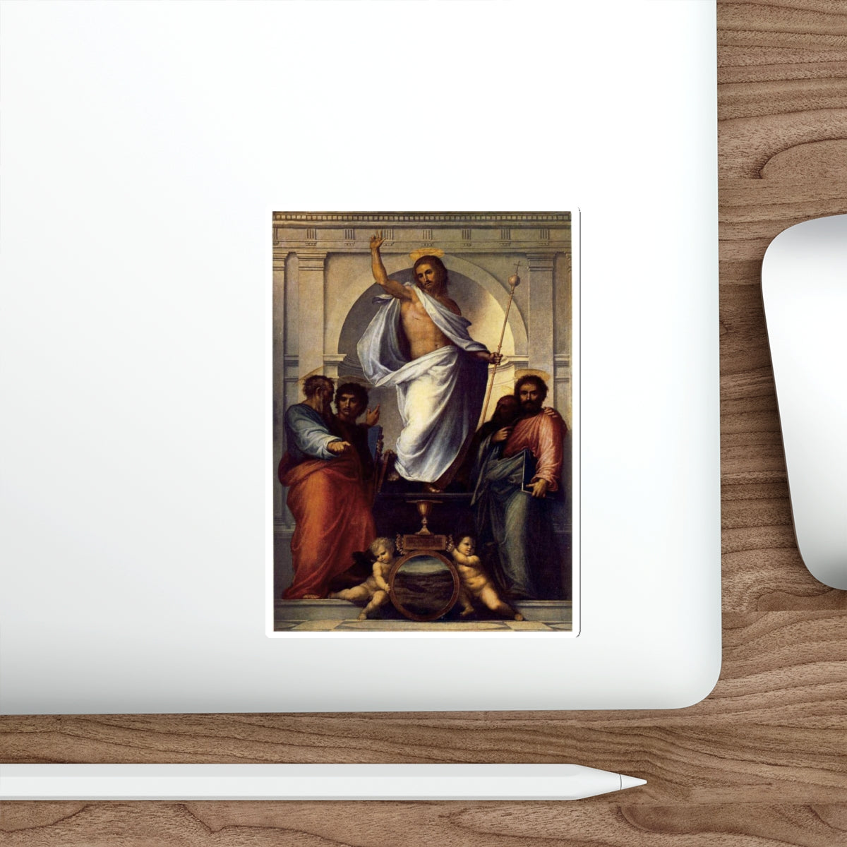 BARTOLOMEO, Fra - Christ with the Four Evangelists (Artwork) STICKER Vinyl Die-Cut Decal-The Sticker Space