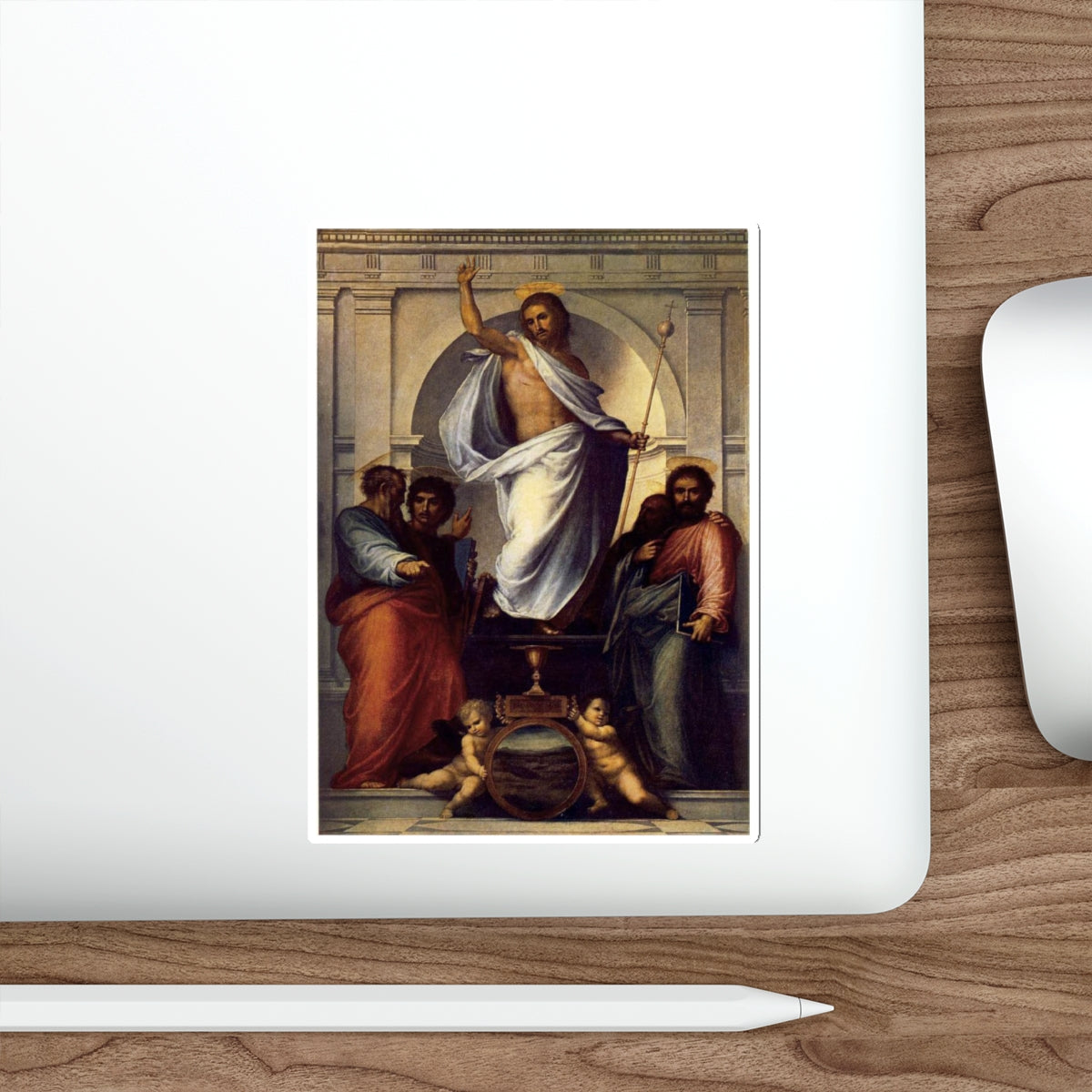 BARTOLOMEO, Fra - Christ with the Four Evangelists (Artwork) STICKER Vinyl Die-Cut Decal-The Sticker Space