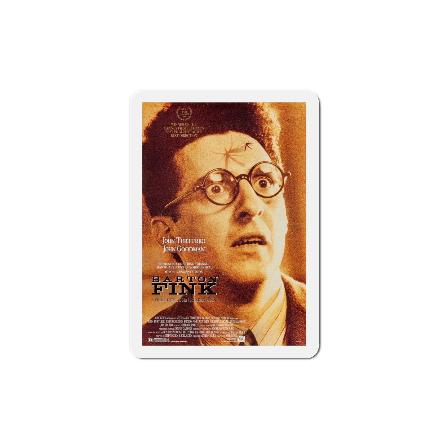 Barton Fink 1991 Movie Poster Die-Cut Magnet-6 Inch-The Sticker Space