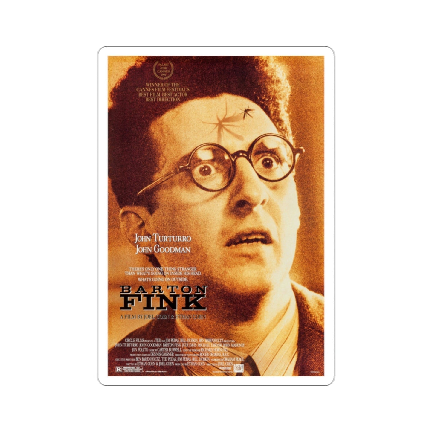 Barton Fink 1991 Movie Poster STICKER Vinyl Die-Cut Decal-2 Inch-The Sticker Space