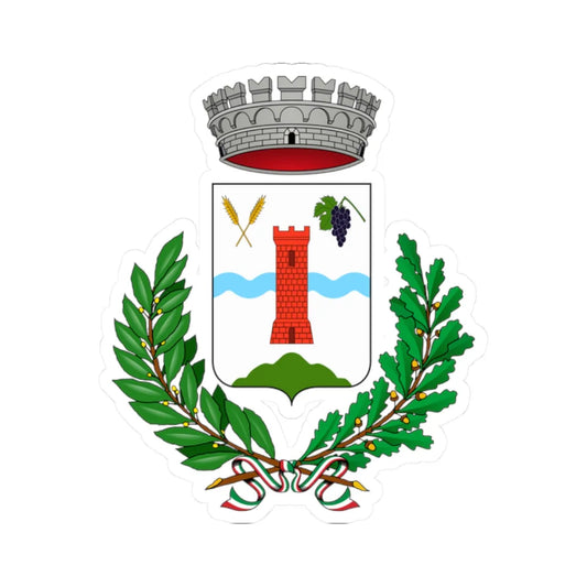 Barzana-Stemma (Italy) (Coat of Arms) STICKER Vinyl Kiss-Cut Decal 2 Inch White - The Sticker Space