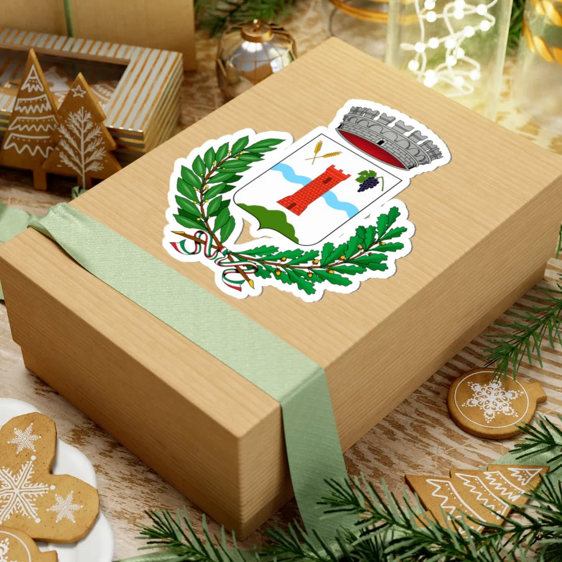 Barzana-Stemma (Italy) (Coat of Arms) STICKER Vinyl Kiss-Cut Decal - The Sticker Space