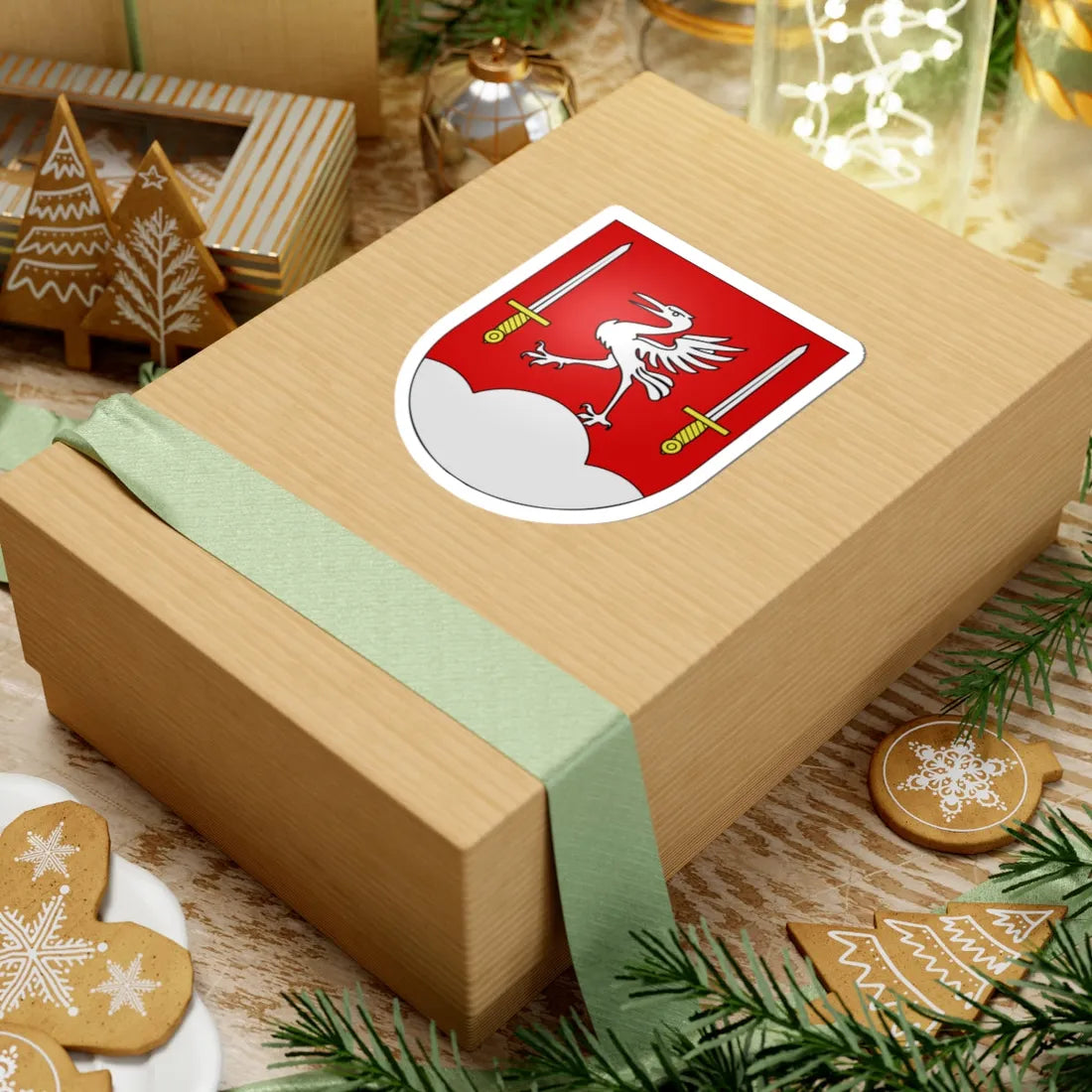 Bas-Intyamon-coat of arms (Switzerland) (Coat of Arms) STICKER Vinyl Kiss-Cut Decal - The Sticker Space