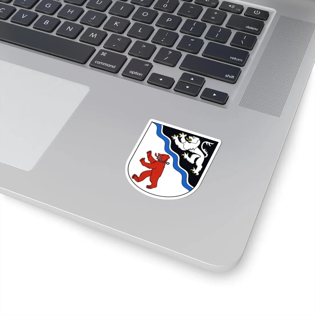 BasadingenSchlattingen-blazon (Switzerland) (Coat of Arms) STICKER Vinyl Kiss-Cut Decal - The Sticker Space