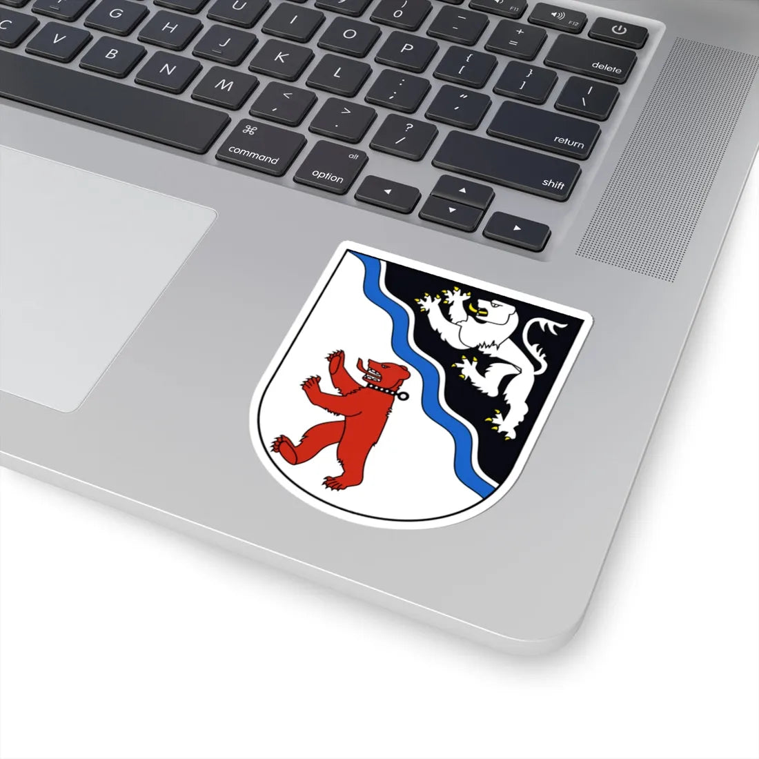 BasadingenSchlattingen-blazon (Switzerland) (Coat of Arms) STICKER Vinyl Kiss-Cut Decal - The Sticker Space