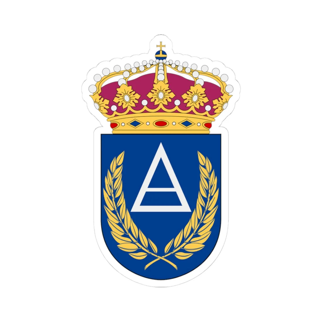 Basbefälsskolan vapen (Sweden) (Coat of Arms) STICKER Vinyl Kiss-Cut Decal 3 Inch White - The Sticker Space