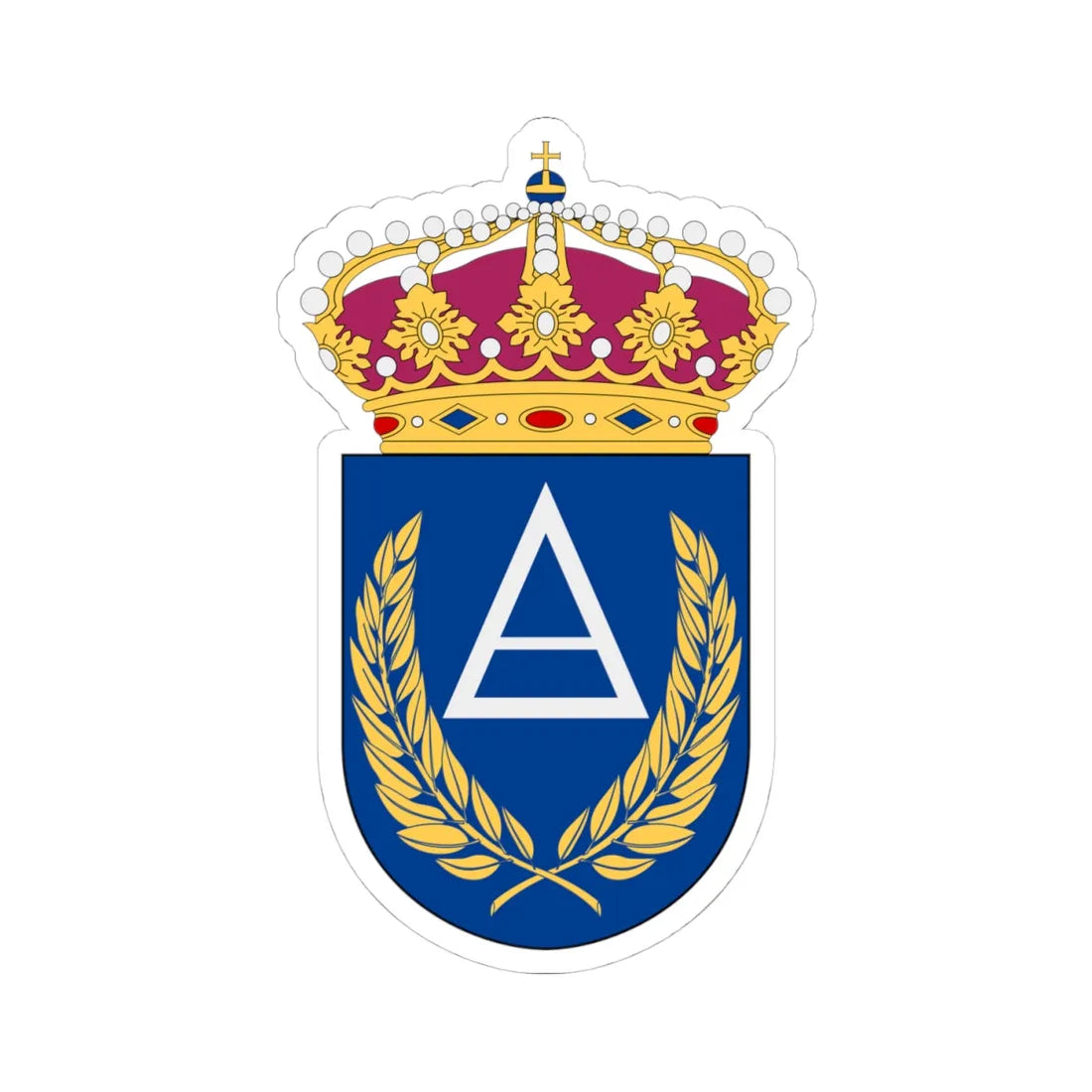 Basbefälsskolan vapen (Sweden) (Coat of Arms) STICKER Vinyl Kiss-Cut Decal 4 Inch White - The Sticker Space