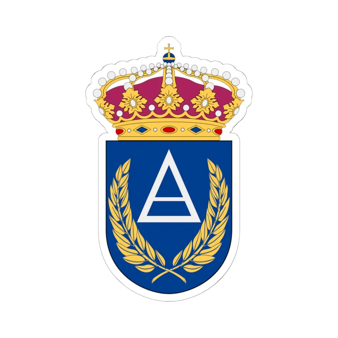 Basbefälsskolan vapen (Sweden) (Coat of Arms) STICKER Vinyl Kiss-Cut Decal 6 Inch White - The Sticker Space