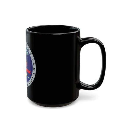 Base Miami Beach (U.S. Coast Guard) Black Coffee Mug-The Sticker Space