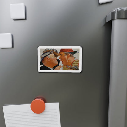 Baseball advertisement (Magazine Illustration) Refrigerator Magnet-The Sticker Space