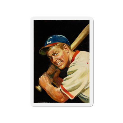 Baseball Batter (Magazine Illustration) Refrigerator Magnet-3" x 3"-The Sticker Space