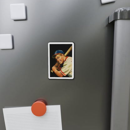 Baseball Batter (Magazine Illustration) Refrigerator Magnet-The Sticker Space