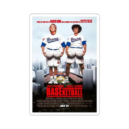 Baseketball 1998 Movie Poster STICKER Vinyl Die-Cut Decal 4 Inch - The Sticker Space
