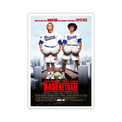 Baseketball 1998 Movie Poster STICKER Vinyl Die-Cut Decal 5 Inch - The Sticker Space